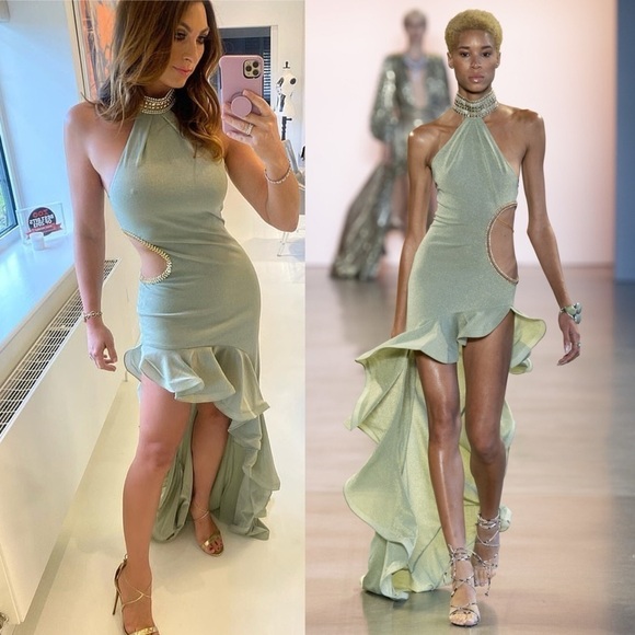 Bronx and Banco Runway X REVOLVE Nefertiti Gown in Menthol - Picture 1 of 17